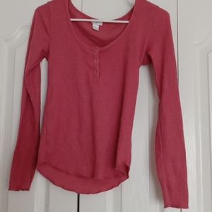 Medium forever 21 long sleeve shirt blush colored shirt